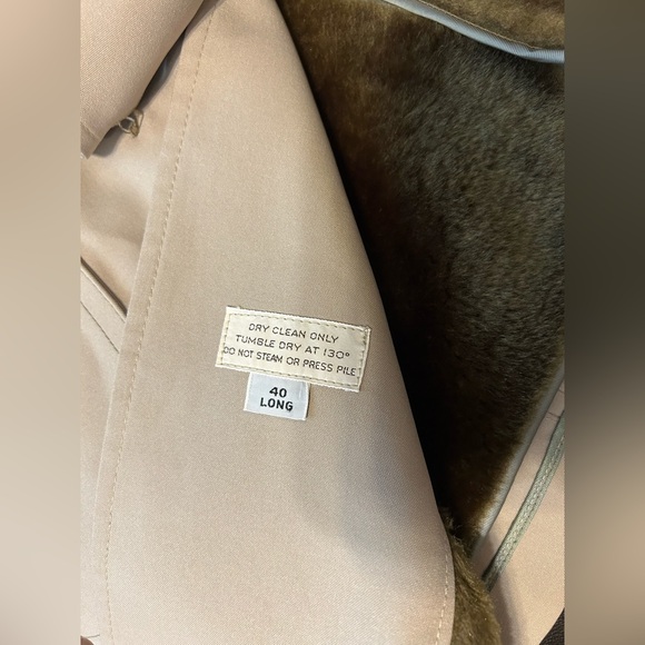 VTG Faux Fur London Fog Trench Coat. - Picture 10 of 10